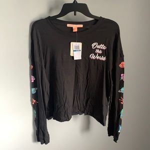 NWT Black Rebellious One Kids Top